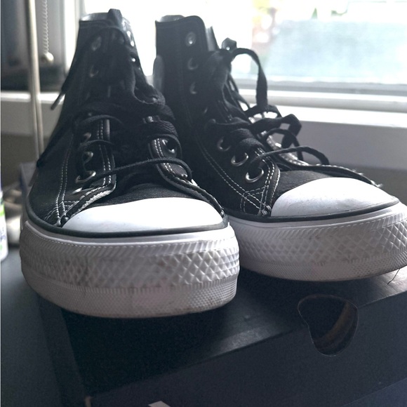 Unisex Converse Chuck Taylor All Star Twill High Top Black - Picture 5 of 7